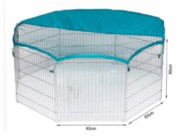 Wire Pet Playpen with waterproof polyester cloth 8 panels size 63x 60cm 06-0114 chinagmt.com