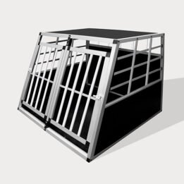 Aluminum Small Double Door Dog cage 89cm 75a 06-0772 chinagmt.com