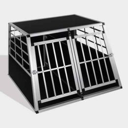 Aluminum Dog cage size 104cm Large Double Door Dog cage 65a 06-0775 chinagmt.com