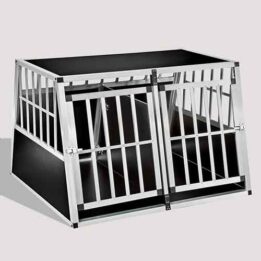 Aluminum Dog cage Large Double Door Dog cage 75a 104 06-0777 chinagmt.com