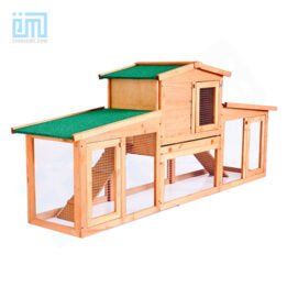 GMT60005 China Pet Factory Hot Sale Luxury Outdoor Wooden Green Paint Cheap Big Rabbit Cage chinagmt.com