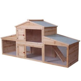 Large Wood Rabbit Cage Fir Wood Pet Hen House chinagmt.com