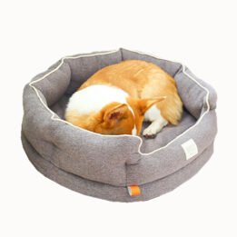 Winter Warm Washable Circular Dog Bed Sponge Comfy Sleeping Pet Bed chinagmt.com