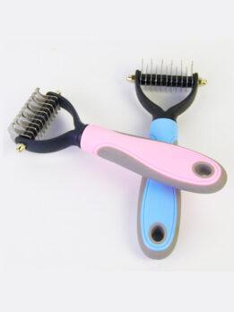 Wholesale OEM & ODM Pet Comb Stainless Steel Double-sided open knot dog comb 124-235001 chinagmt.com
