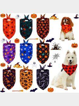 Halloween pet drool towel cat and dog scarf triangle towel pet supplies 118-37017 chinagmt.com
