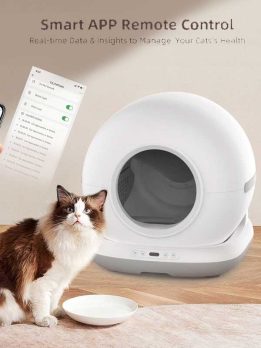 OEM Cat Litter Box Self Cleaning Smart Cat Litter Box Toilet Robot APP Control 72L Large Automatic Cat Litter Box Self-cleaning 116-5902