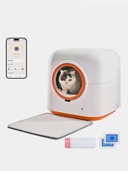 New Fashion Design Low Noise App Control Intelligent Electric Self Cleaning Smart Automatic Cat Litter Box 116-5906